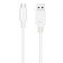 Nanocable Cable USB 2.0 USB-C a USB-A 3A Blanco 0.5 m